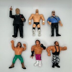 Vintage WWF Action Figures Lot Of 6 Figures Read Description
